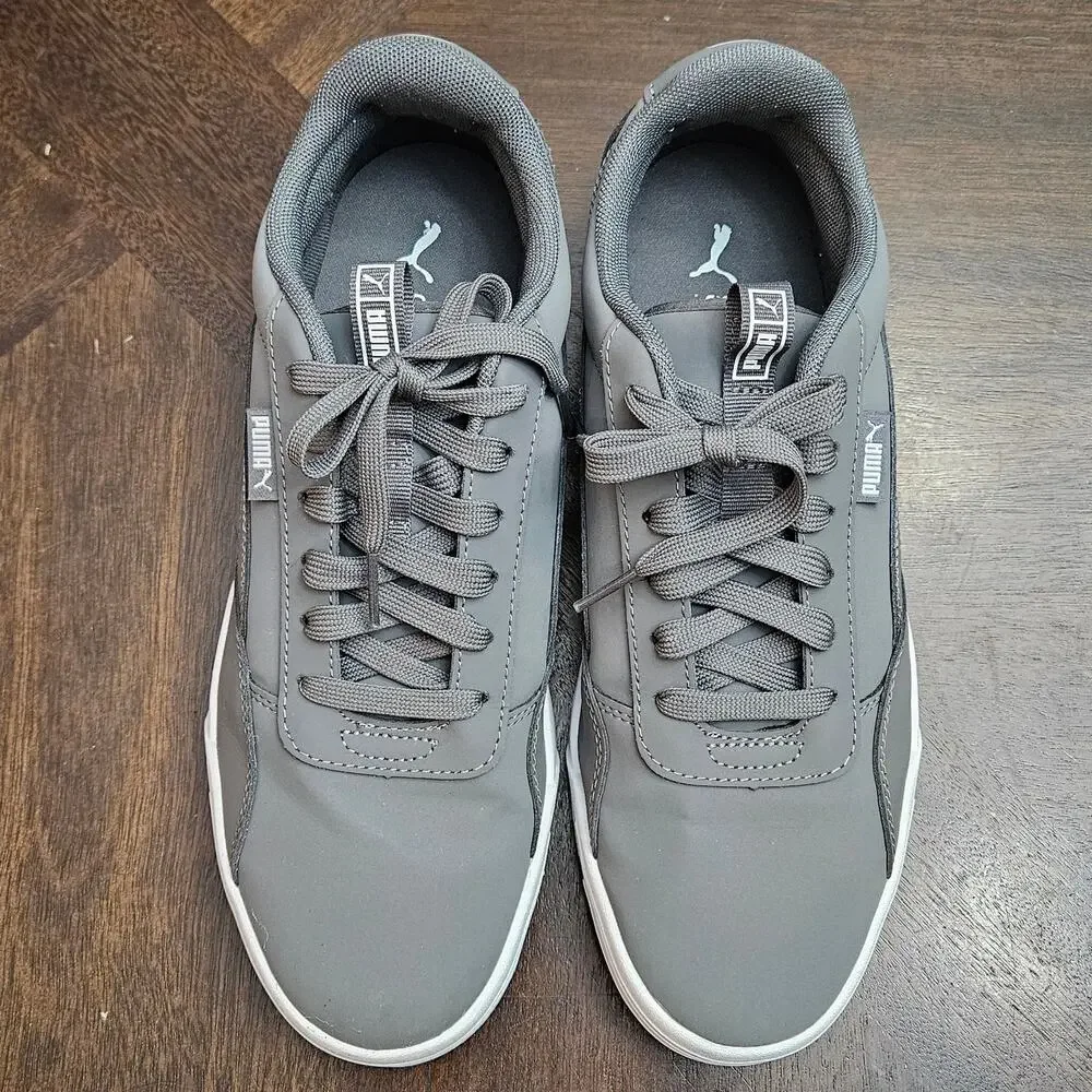 Puma Sneakers Mens Size 9.5 Gray‎ Skate Style SoftFoam Comfort Lace Up Street